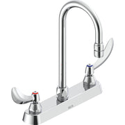 Delta Commercial 26C3944-R2 Two-Handle Deck-Mount Sink Faucet with Gooseneck Spout