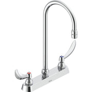 Delta Commercial 26C3944-R6 Two-Handle Deck-Mount Sink Faucet with Gooseneck Spout