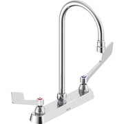 Delta Commercial 26C3955-R6 Two-Handle Deck-Mount Sink Faucet with Gooseneck Spout