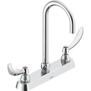 Delta Commercial 26C3974-R2 Two-Handle Deck-Mount Sink Faucet with Gooseneck Spout