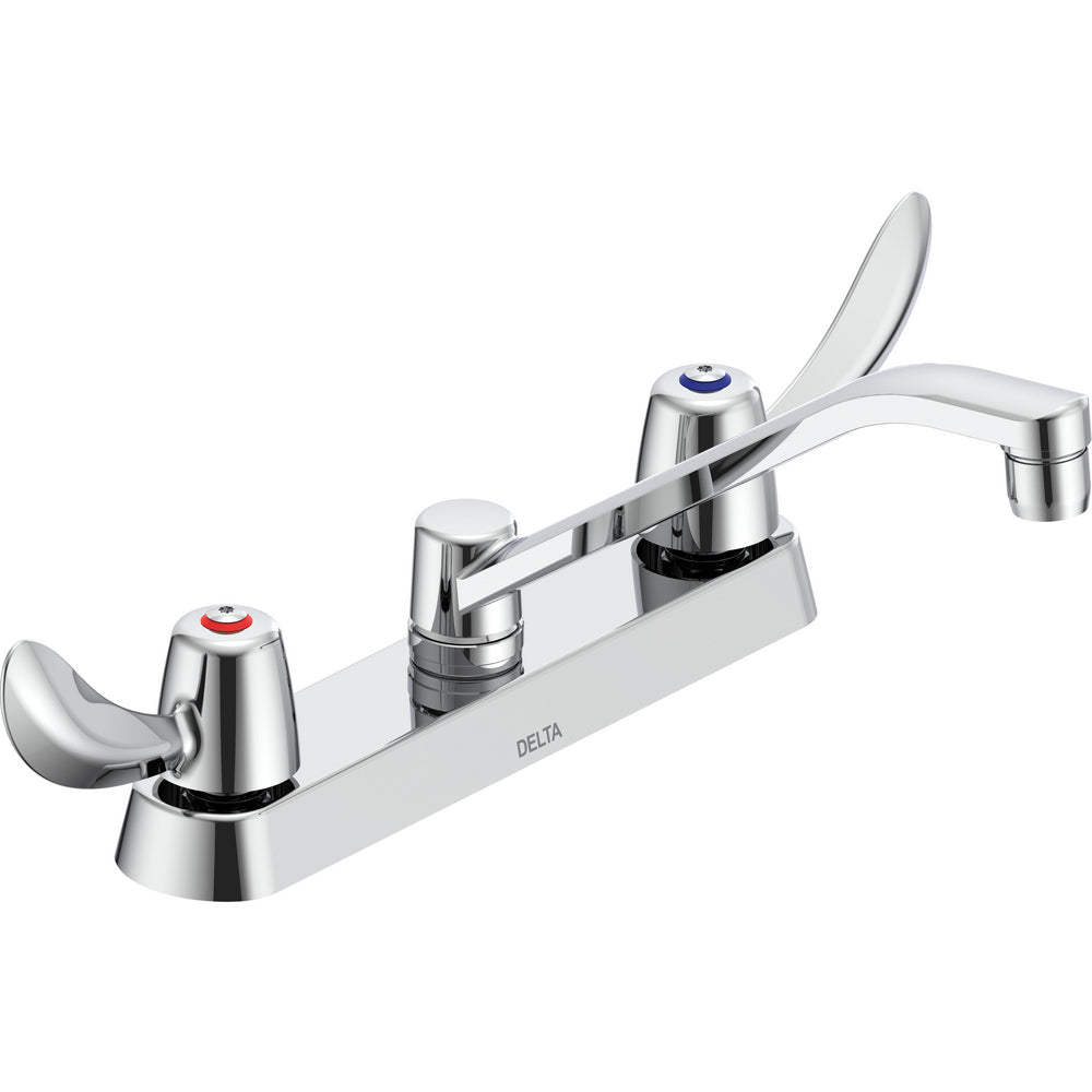 Delta Commercial 26T3142 Two-Handle Cast Kitchen Faucet - Chrome