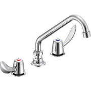 Delta Commercial 27C2242 Two-Handle Deck-Mount Sink Faucet with Side Spray - Chrome