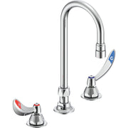 Delta Commercial 27C2924-R2TI Two-Handle Deck-Mount Sink Faucet with Gooseneck Spout