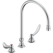 Delta Commercial 27C2924-R7 Two-Handle Deck-Mount Sink Faucet with Gooseneck Spout