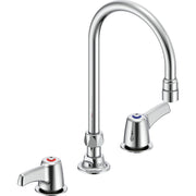 Delta Commercial 27C2933-LS Two-Handle Deck-Mount Sink Faucet with Gooseneck Spout - Chrome