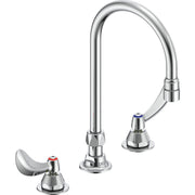 Delta Commercial 27C2934-LS Two-Handle Deck-Mount Sink Faucet with Limited Swing Spout - Chrome
