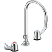 Delta Commercial 27C2942-LS Two-Handle Deck-Mount Sink Faucet with Limited Swing Spout - Chrome