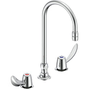 Delta Commercial 27C2942-R5 Two-Handle Deck-Mount Sink Faucet with Gooseneck Spout - Chrome