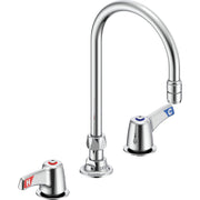 Delta Commercial 27C2943-LS-TI Two-Handle Deck-Mount Sink Faucet with Limited Swing Spout