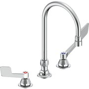 Delta Commercial 27C2955 Two-Handle Deck-Mount Sink Faucet with Gooseneck Spout - Chrome