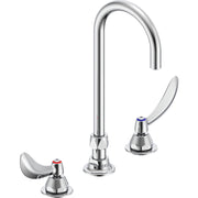 Delta Commercial 27C2964-R2 Two-Handle Deck-Mount Sink Faucet with Gooseneck Spout - Chrome