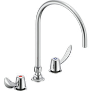 Delta Commercial 27C2972-R7 Two-Handle Deck-Mount Sink Faucet with Gooseneck Spout