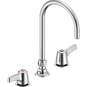 Delta Commercial 27C2973 Two-Handle Deck-Mount Sink Faucet with Gooseneck Spout