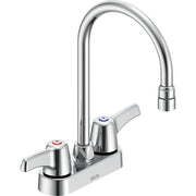 Delta Commercial 27C4953 Two-Handle Centerset Deck-Mount Sink Faucet with Gooseneck Spout - Chrome