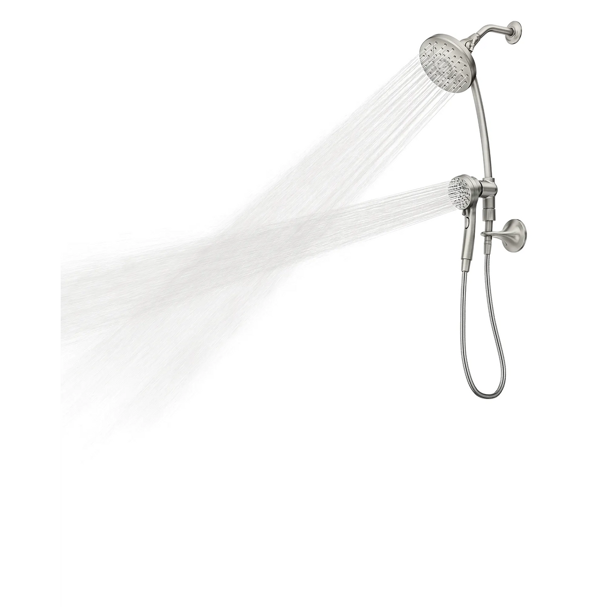 Moen Engage Six-Function 6-1/2" Diameter Spray Head Standard with Handshower 28501 in Spot Resist Brushed Nickel (28501SRN) - view 3