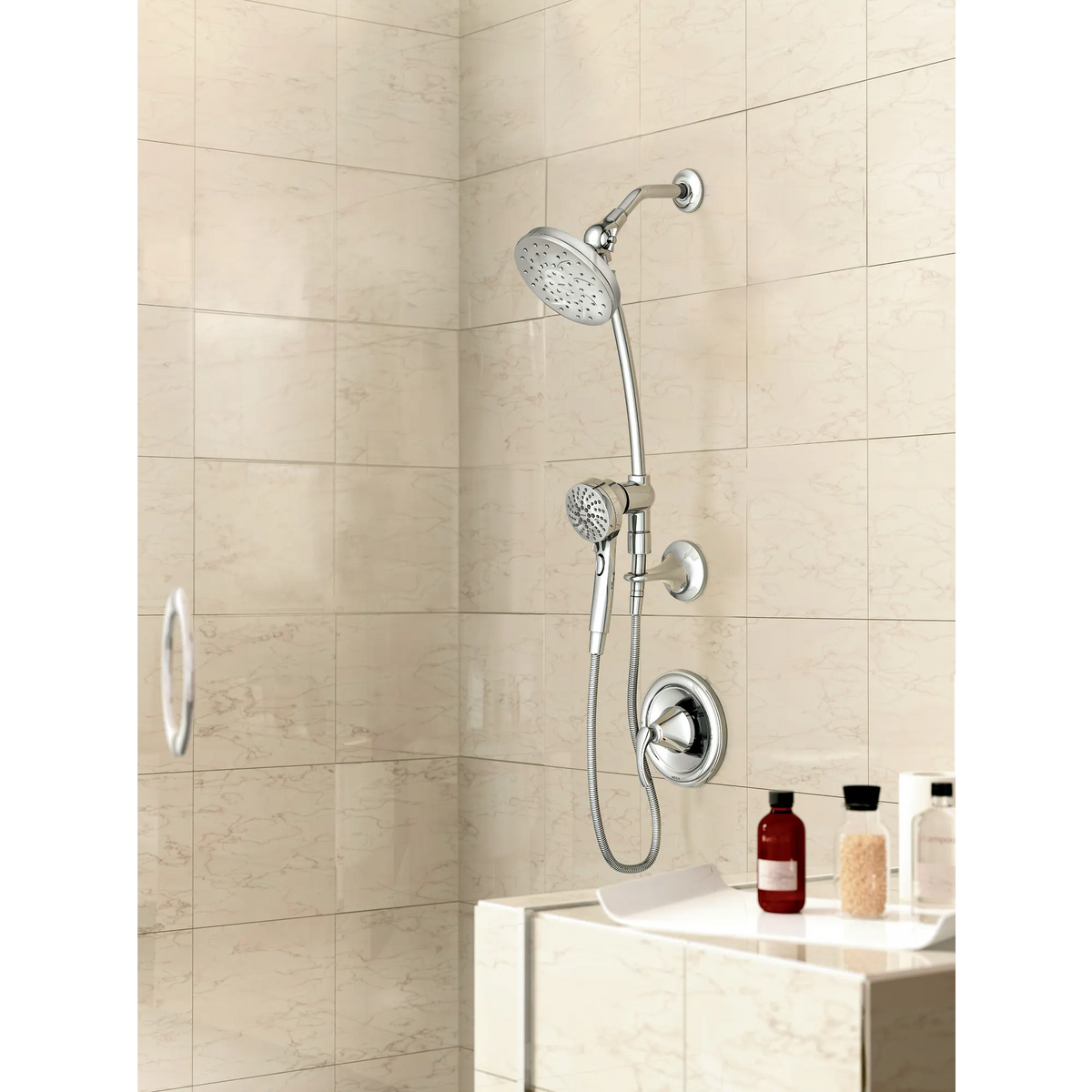 Moen Engage Six-Function 6-1/2" Diameter Spray Head Standard with Handshower 28501 in Chrome (28501) - view 8