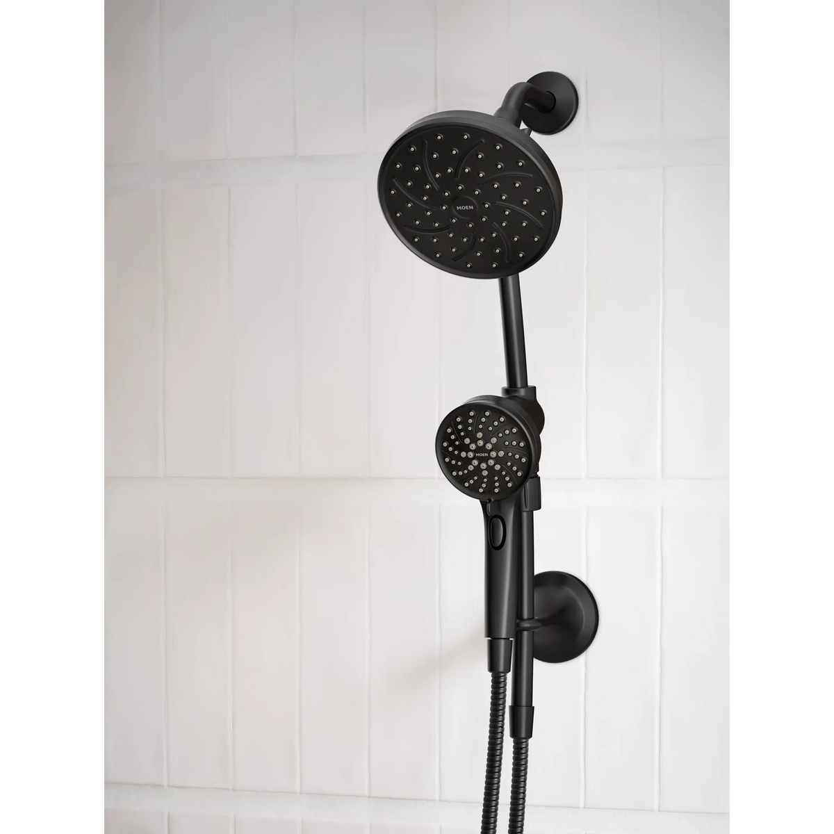Moen Attract Six-Function 3.75" Diameter Spray Head Standard with Handshower 28586 in Matte Black (28586BL) - view 2