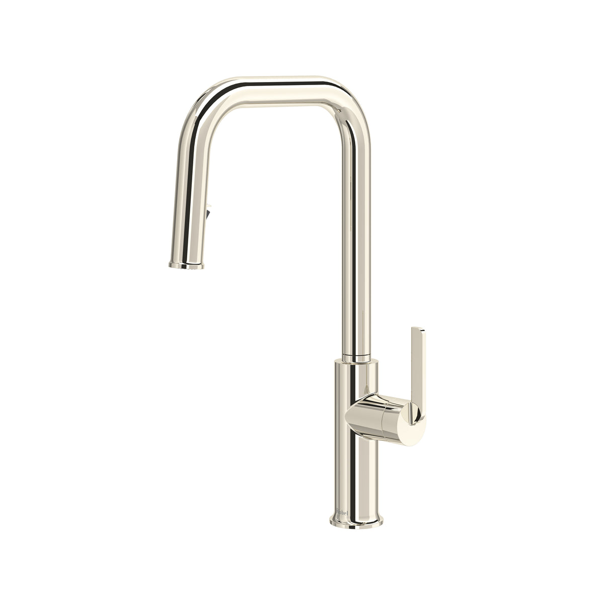 Riobel Authentica Pull-Down Kitchen Faucet with U-Spout - Polished Nickel (AUSQ201PN)