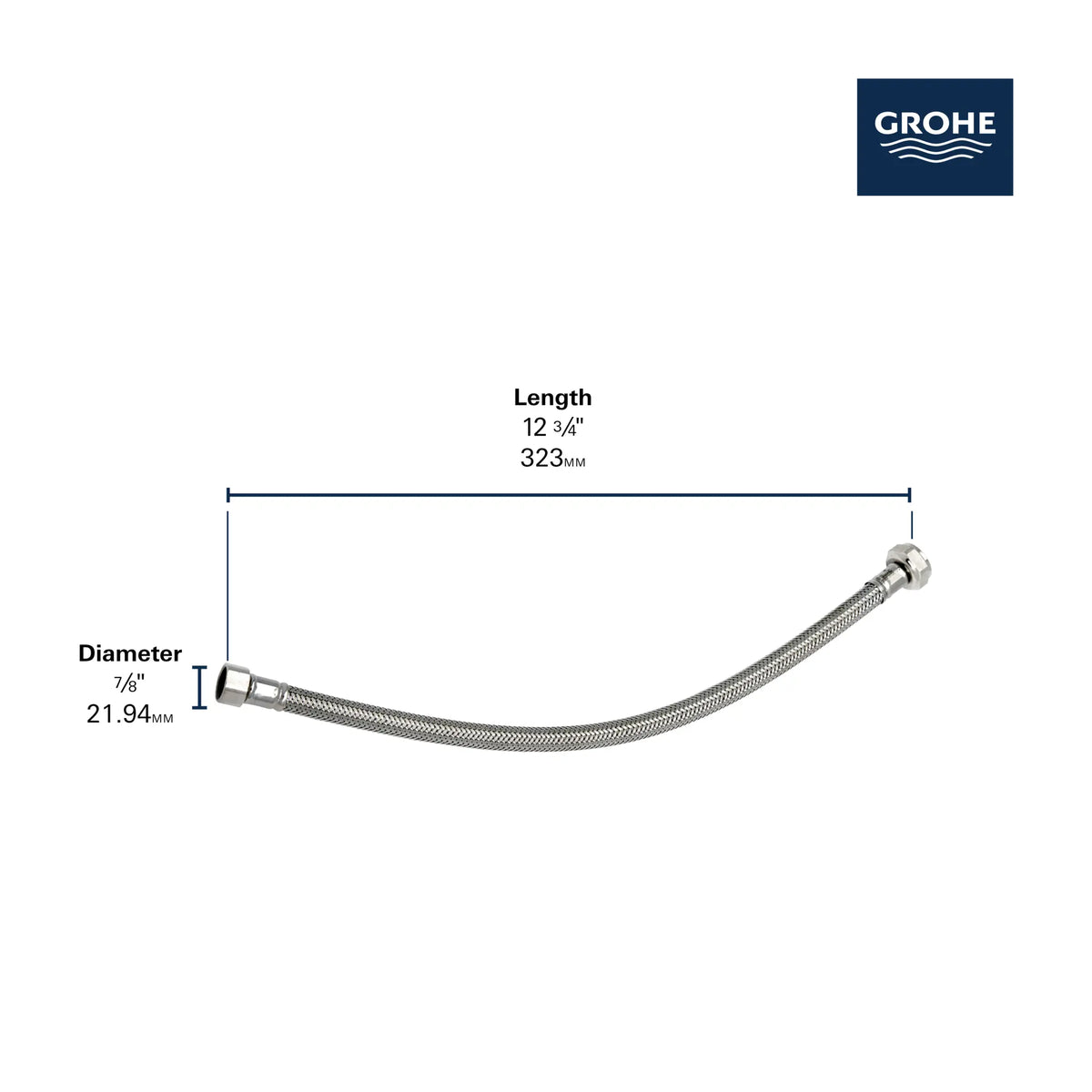 GROHE Flexible Hose - StarLight Chrome