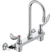 Delta Commercial 28C4934-AC-R2 Two-Handle Wall-mount Sink Faucet with Gooseneck Spout
