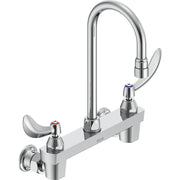 Delta Commercial 28C4934-R2 Two-Handle Wall-mount Sink Faucet with Gooseneck Spout
