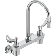 Delta Commercial 28C4944 Two-Handle Wall-mount Sink Faucet with Gooseneck Spout