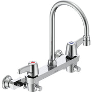 Delta Commercial 28C6933-AC Two-Handle Wall-mount Service Sink Faucet with Gooseneck Spout