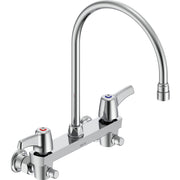 Delta Commercial 28C6933-R7 Two-Handle Wall-mount Service Sink Faucet with Gooseneck Spout