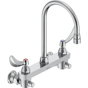 Delta Commercial 28C6934 Two-Handle Wall-mount Service Sink Faucet with Gooseneck Spout