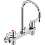 Delta Commercial 28T4943 Two-Handle Wall-mount Service Sink Faucet with Gooseneck Spout