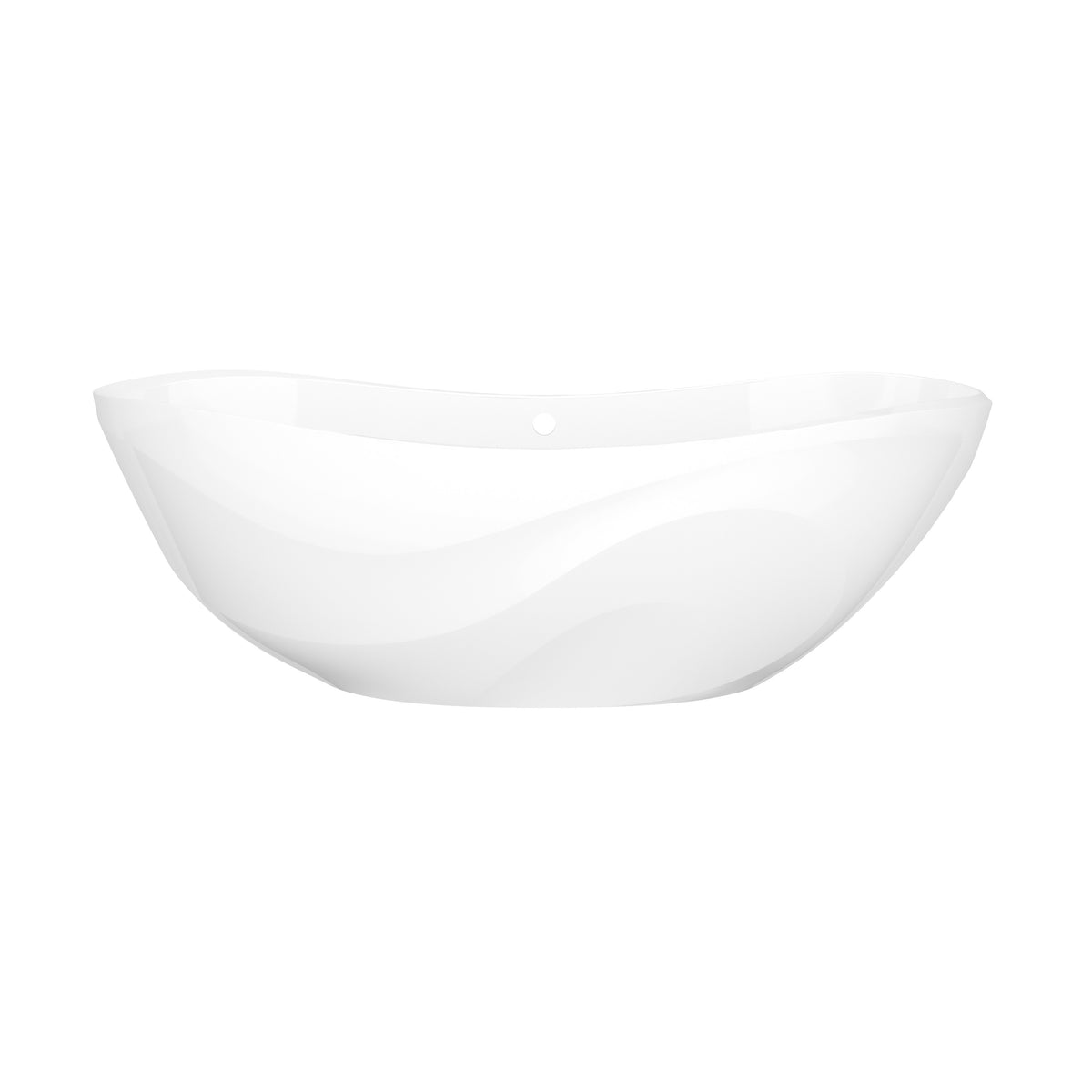 Victoria + Albert Seros 70" x 30" Freestanding Soaking Bathtub With Curved Rim SE2 - Standard White / 70 x 30 / With Overflow