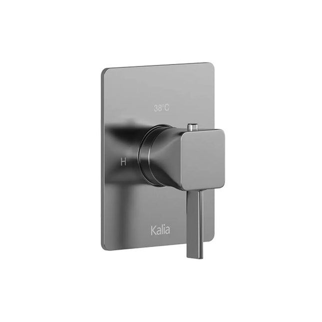 Kalia Square Decorative Trim for 2-Way Type T/P 1/2'' Coaxial Valve with Diverter Chrome 104091-110 - Plumbing Market