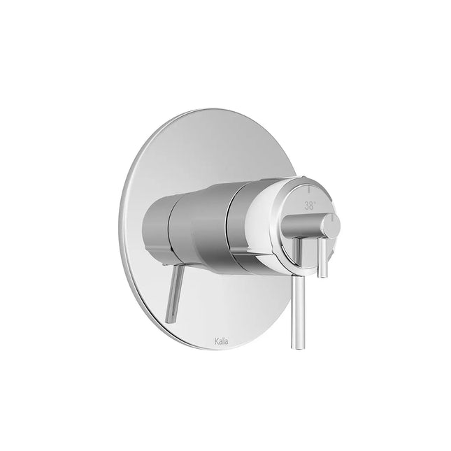 Kalia CITÉ 2-Way AQUATONIK Type T/P 1/2'' Coaxial Valve with Diverter and Decorative Trim Chrome BF1725-110 - Plumbing Market