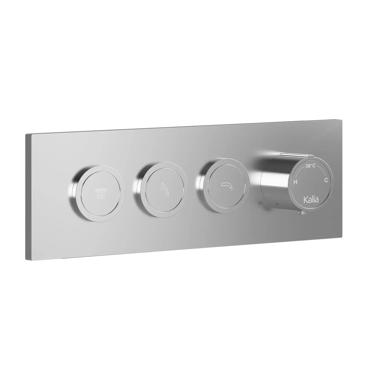 Kalia Decorative Trim for 3-Way AQUATONIK Type T/P 1/2'' Push-Button Valve Chrome 106834-110 - Plumbing Market