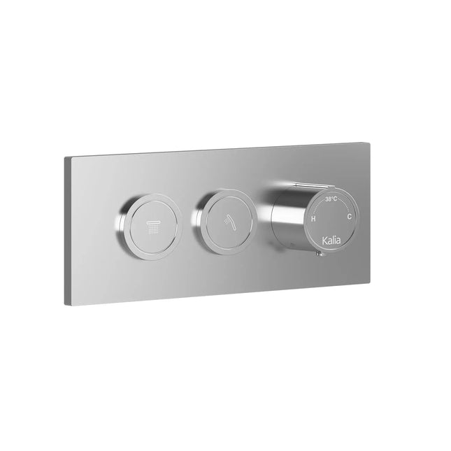 Kalia Decorative Trim for 2-Way AQUATONIK Type T/P 1/2'' Push-Button Valve Chrome 106835-110 - Plumbing Market