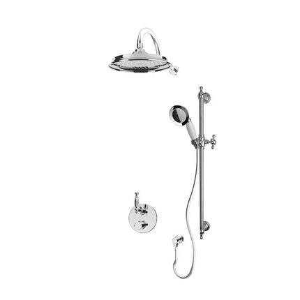 Rubi Qabil 1/2’’ Therm. Shower Set 2 Way Div. Xvtr69R Chrome RAR811QCC - Plumbing Market