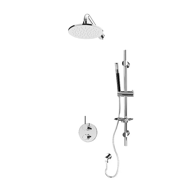 Rubi Kronos 1/2’’ Therm. Shower Set 2 Way Div. Xvtr69R Chrome RKR811CC - Plumbing Market