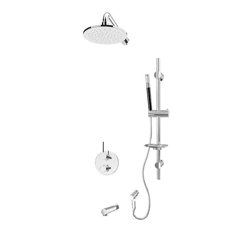 Rubi Kronos 1/2’’ Therm. Shower Set 2 Way Div. Xvtr69R Chrome RKR813CC - Plumbing Market