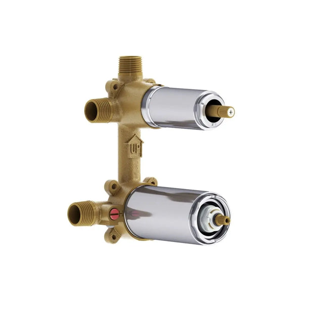 Kalia 3-Way AQUATONIK Type T/P 1/2'' Valve with Diverter Chrome 104266-110 - Plumbing Market