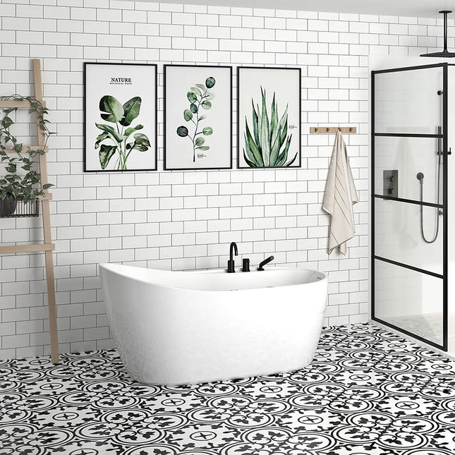 Zitta Bathtub Idea freestanding white 60 1/8" x 31 3/16" x 29 1/2", acrylic, Zitta collection TIE6031FA001 - Plumbing Market