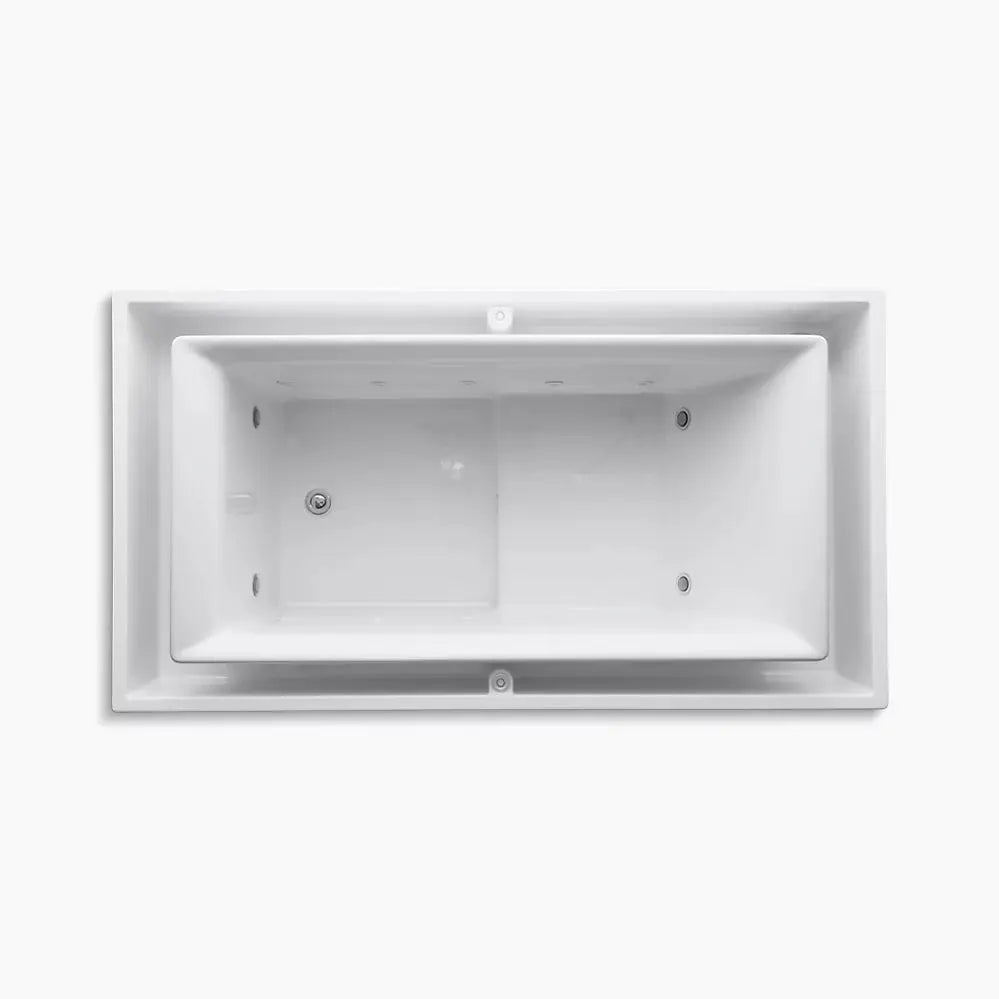 Kohler sok 63" x 31-1/2" drop-in Effervescence bath with chromatherapy and left-hand drain K-1189-C1-0 - Plumbing Market