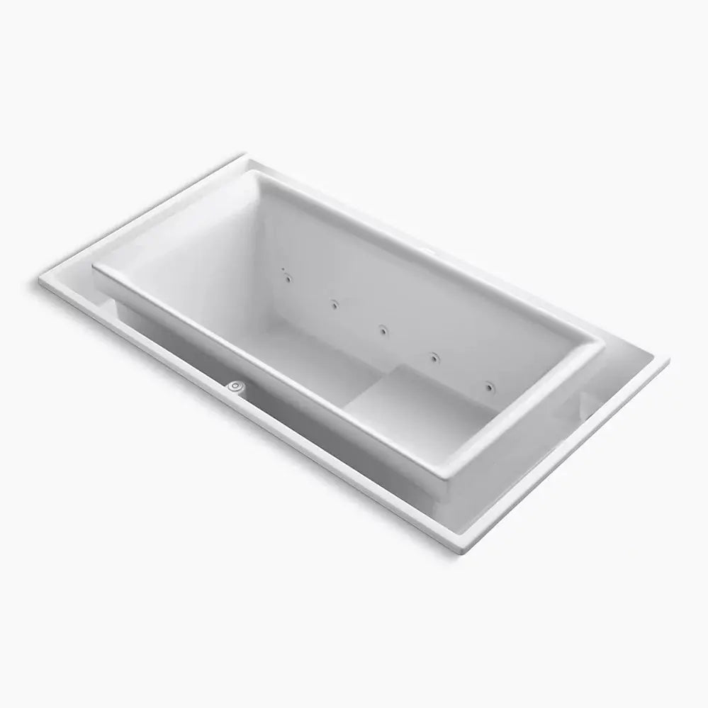 Kohler sok 63" x 31-1/2" drop-in Effervescence bath with left-hand drain K-1189-RE-0 - Plumbing Market