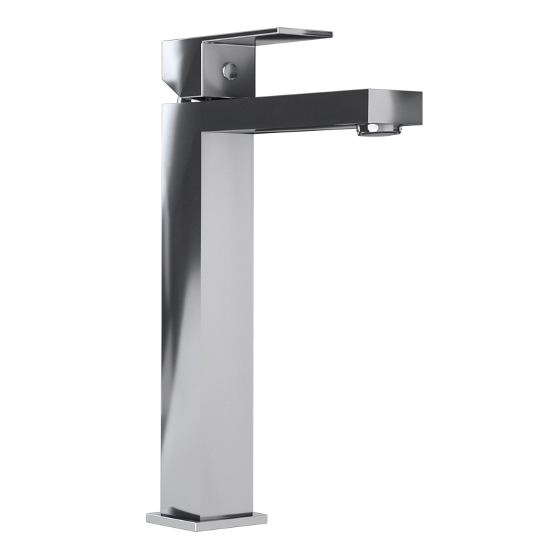 Rubi Quatro Raised Single Lever Vessel Faucet With Drain RQT11BXCC