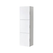 Kube Bath Wood Linen Cabinet W/ 3 Storage Areas - Plumbing Market