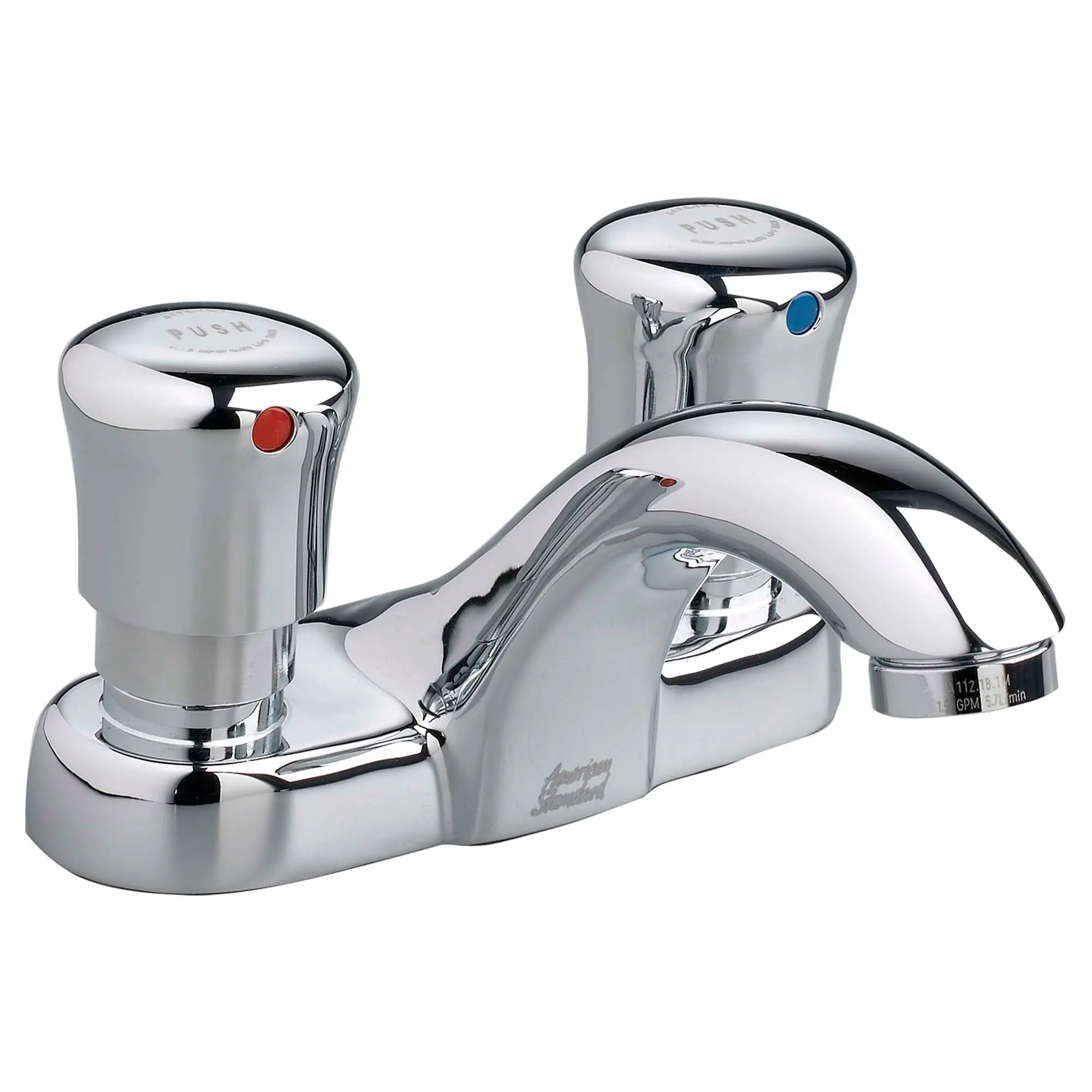 American Standard Metering 4-Inch Centerset 2-Handle Faucet 1.0 gpm/3.8 Lpf 1340225.002 - Plumbing Market