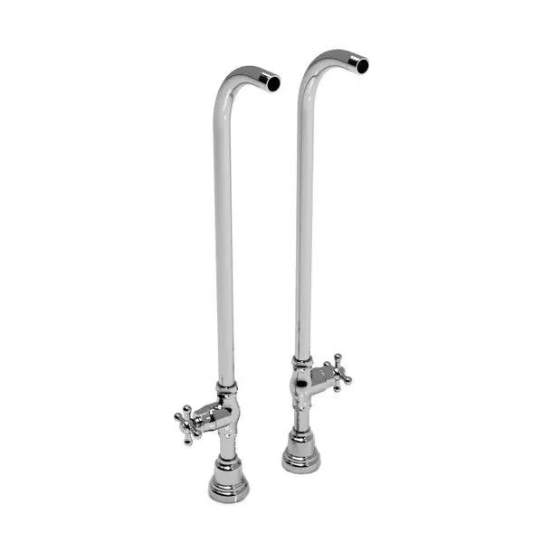 30" Floor Mount Riser Pair With Stop Valves - Plumbing Market