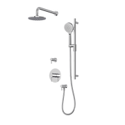Rubi Vertigo 3/4" Thermostatic Shower Set with 8" Shower Head and 16" Horizontal Arm Chrome RVT1B20-13N-CC