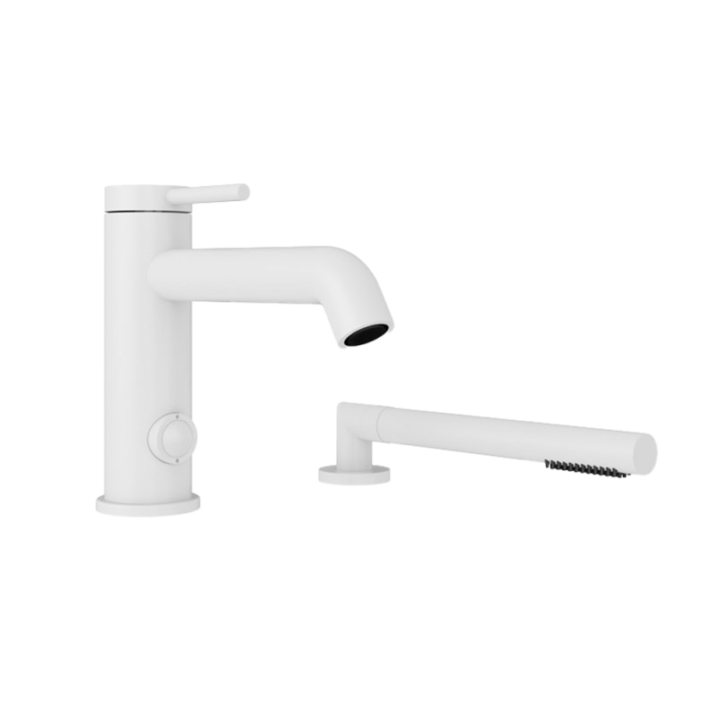 Rubi Vertigo 2-Piece Bathtub Faucet Matte White RVT22DWH