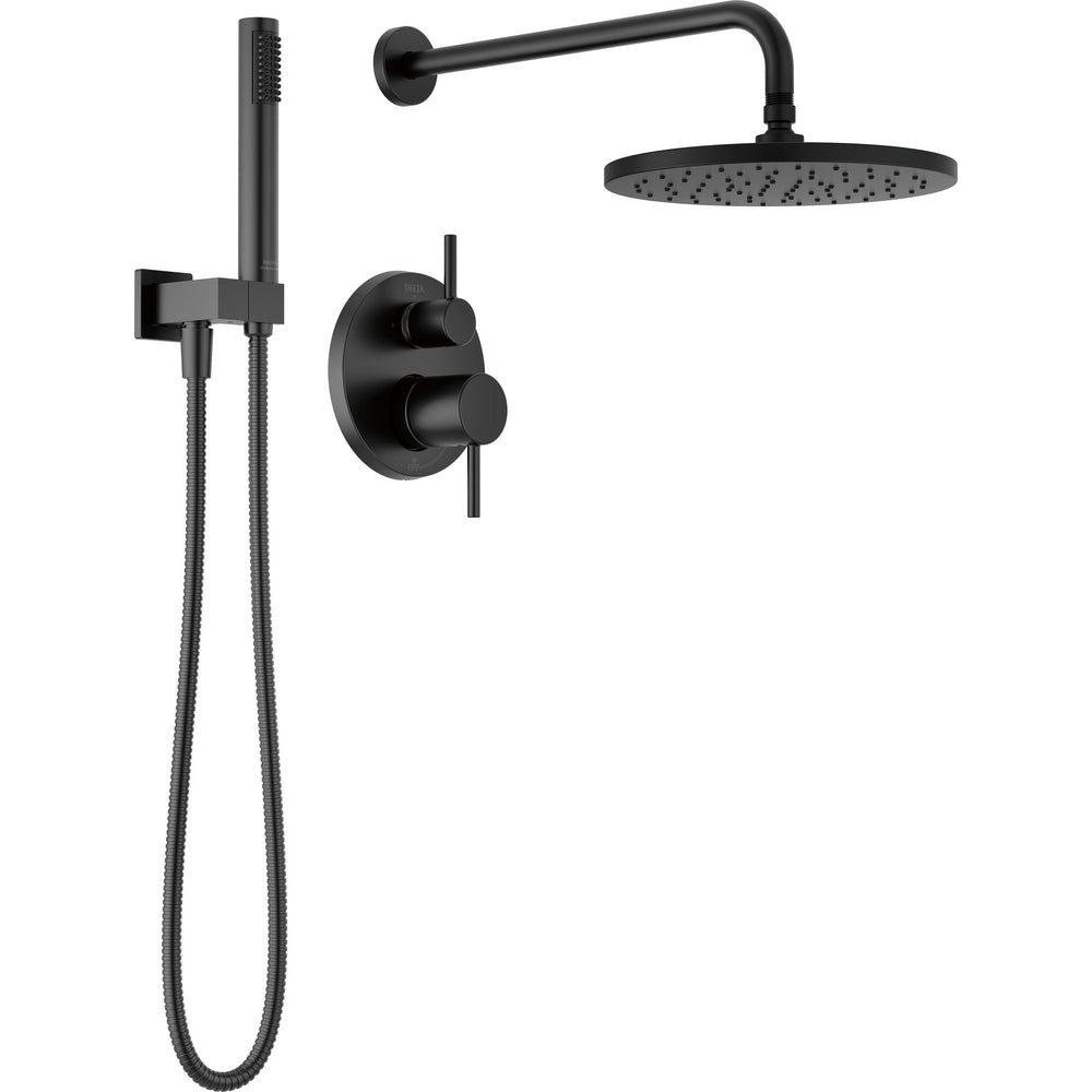 Delta Modern Cylindrical Modern Monitor 14 Series Shower - Matte Black