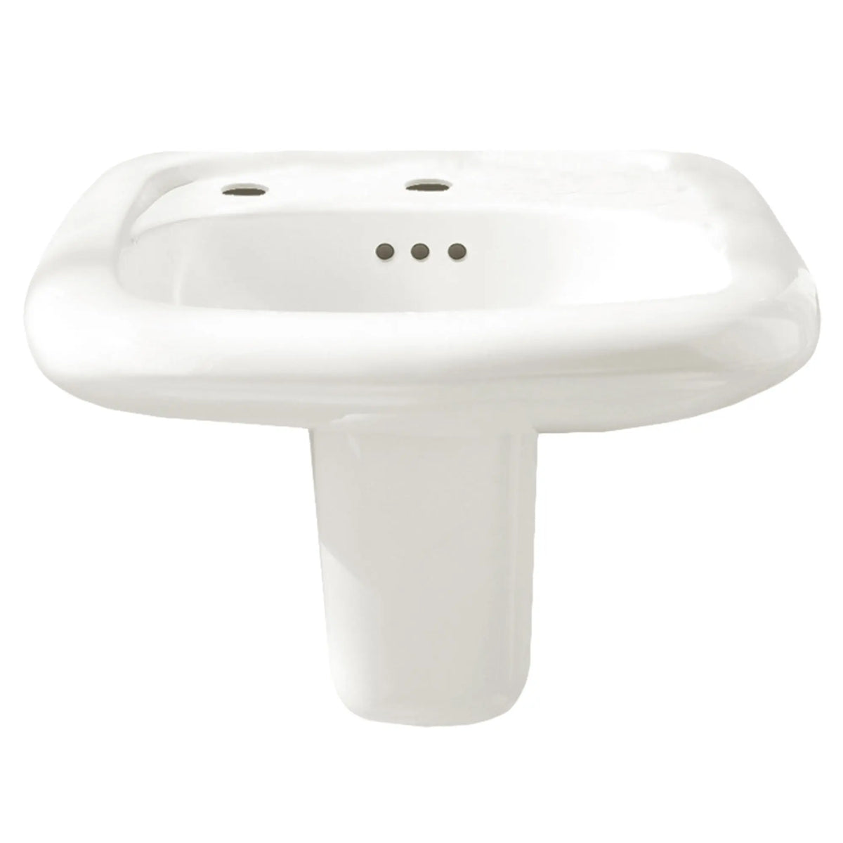 American Standard Murro Wall-Hung EverClean Sink With Center Hole Only and Extra Left-Hand Hole